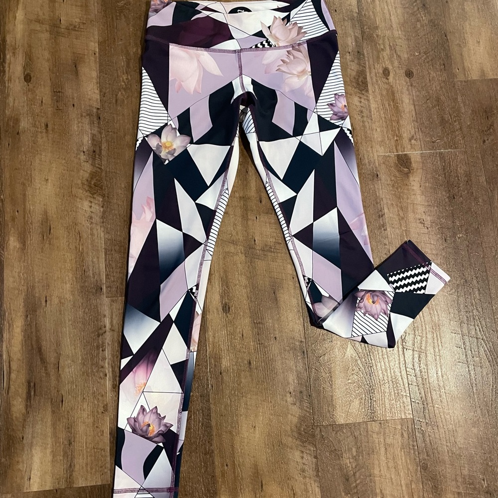 Noli, geometric patterned leggings, M